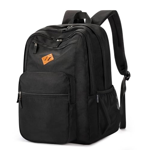 ZORFIN 26L Black Backpack front view