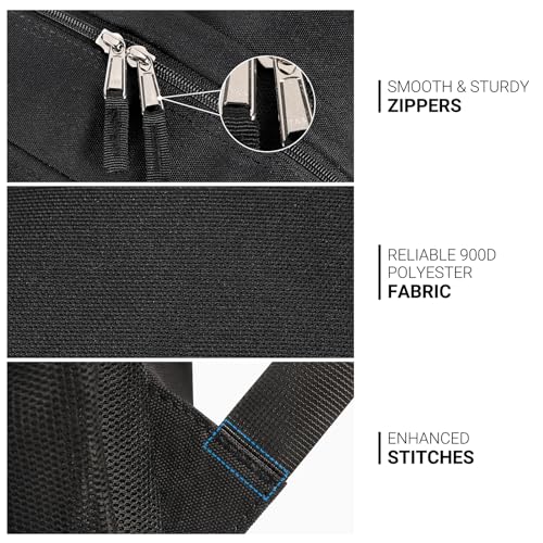 ZORFIN black school backpack back straps