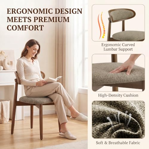 Curved oval backrest detail
