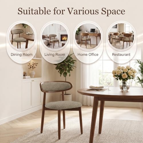 Full set of camel dining chairs