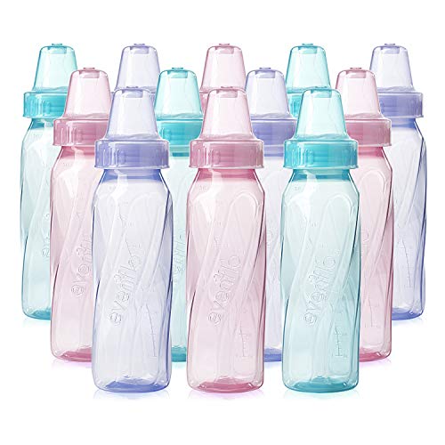 Evenflo Classic tinted plastic bottles 12-pack