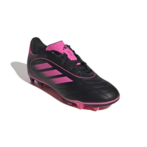 Black and Lucid Pink soccer cleat front