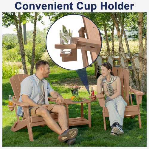 Plawdlik Adirondack chair ergonomic recline profile