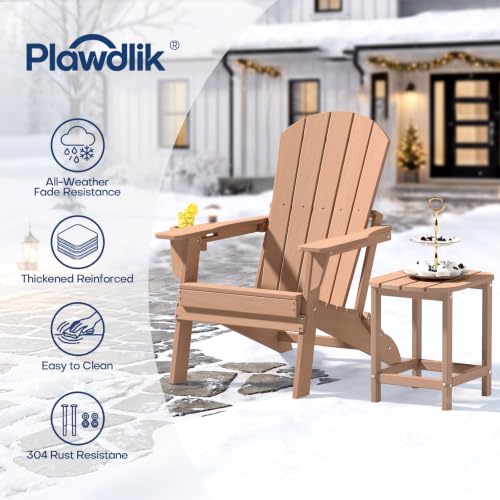 Integrated cup holder on Adirondack armrest