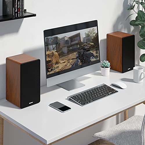 Top control buttons on Saiyin bookshelf speakers
