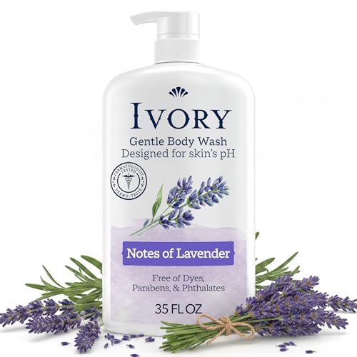 Ivory Body Wash Lavender 35 oz front view