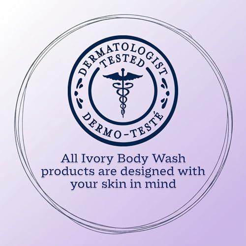 Top down view of Ivory Body Wash 35 oz bottle