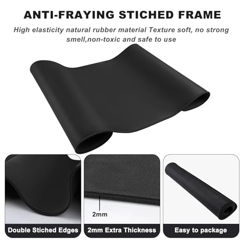 Akduss desk pad with keyboard and mouse