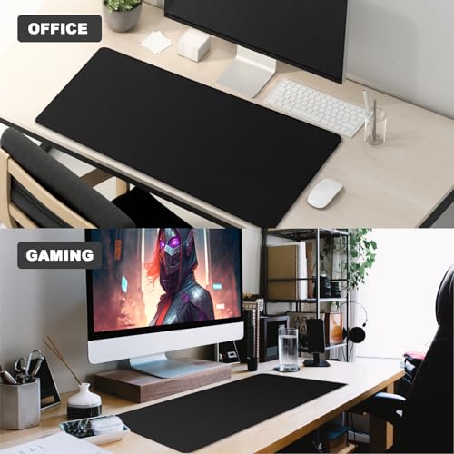 Black desk pad full layout