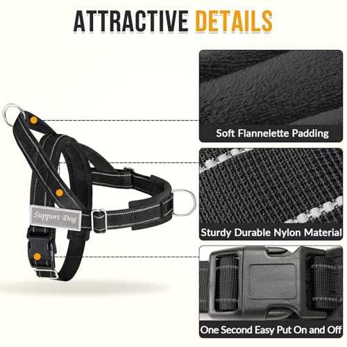 Soft velvet padding on Lukovee dog harness