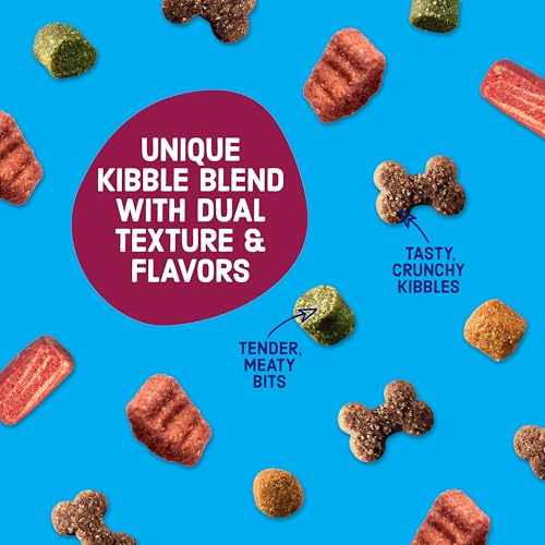 Dog enjoying a bowl of Kibbles 'n Bits