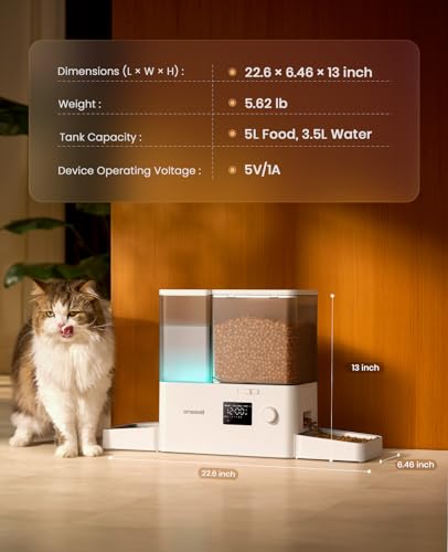 oneisall cat feeder unit in a home setting