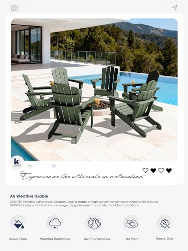 KINGYES chairs set up on a patio deck