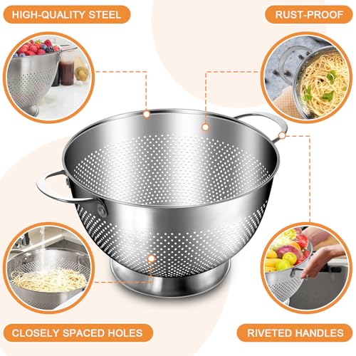 Large capacity 5 quart colander view