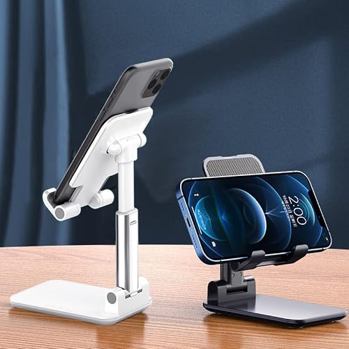 Adjustable desktop phone holder