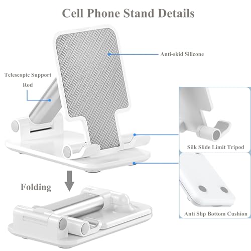 Black and white phone holder pair