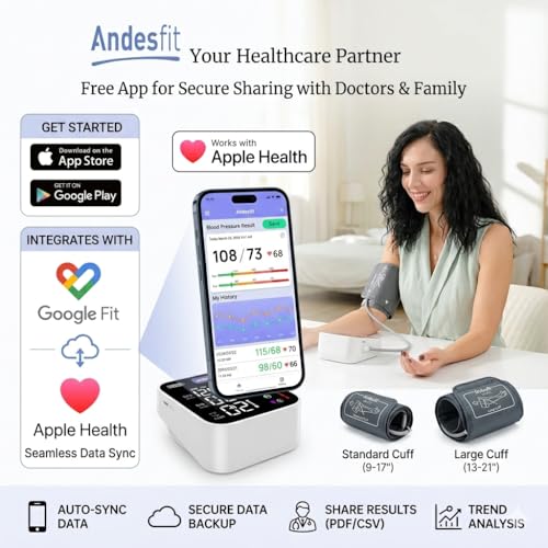 Side profile of the Andesfit blood pressure machine