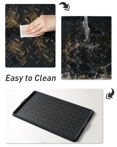 Cleaning the SUPENUIN boot tray with water