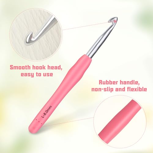 Close up of 8.0 mm aluminum hook tip