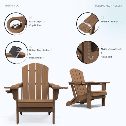 Textured grain finish of SERWALL patio chair