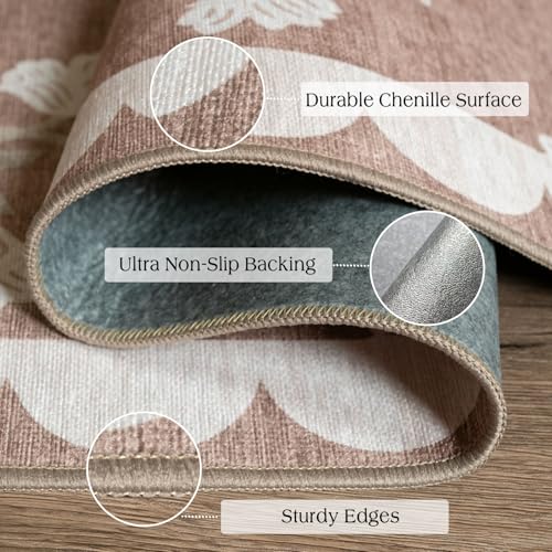 Non-slip rubber backing detail of Othilic doormat