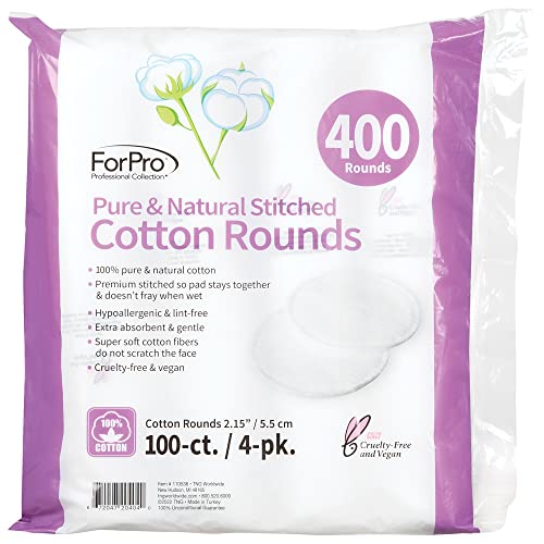 Stack of ForPro 400-count cotton pads