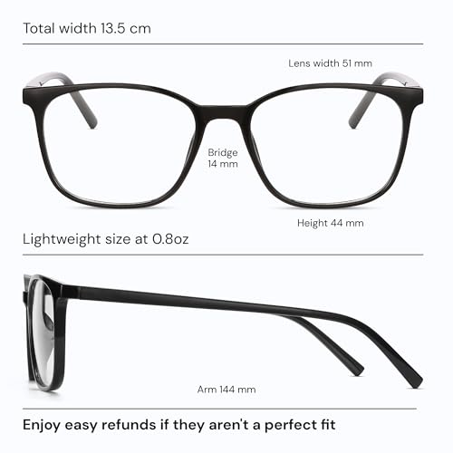 Gaoye blue light glasses side profile