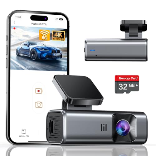Galphi 4K Dash Cam Q2-SILVER front view