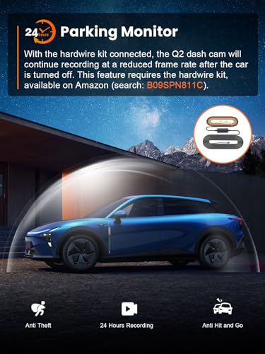 Galphi 4K dash cam night vision performance