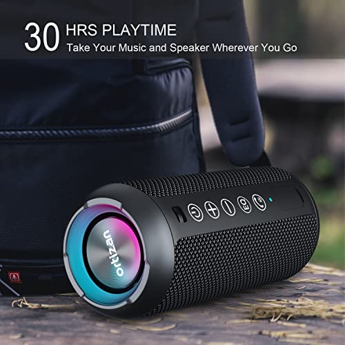 Ortizan X10 speaker showing waterproof capabilities