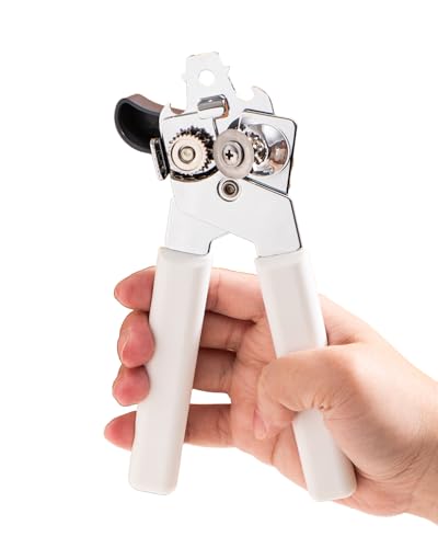 Wonforic white manual can opener side profile