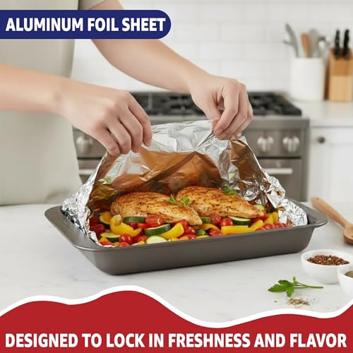 Aluminum foil roll 18 inch width display
