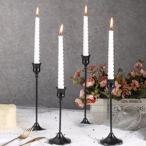 Close up of Tunyet candle holder metal base