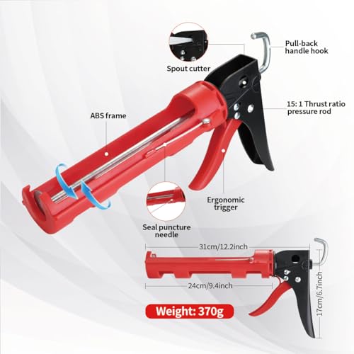 Caulk gun trigger and handle detail