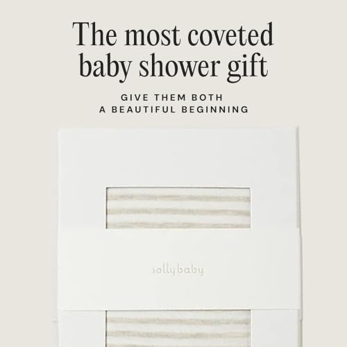 Lifestyle shot of Solly Baby Wrap in use