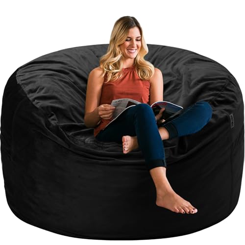 HABUTWAY 3Ft Black New Bean Bag Chair