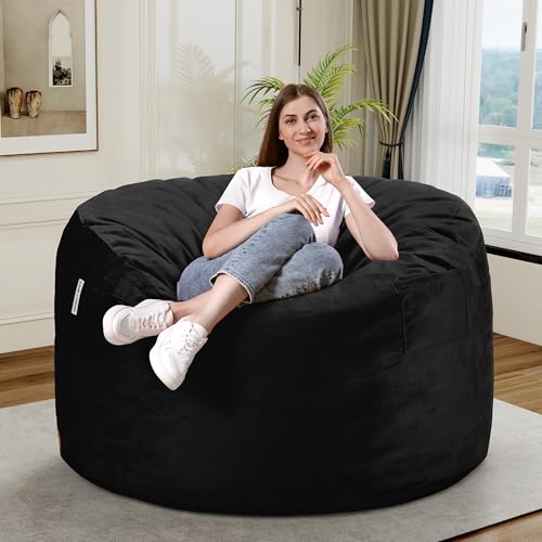 HABUTWAY Velvet Memory Foam Bean Bag