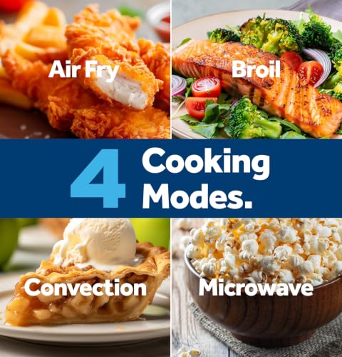GE microwave air fry function display
