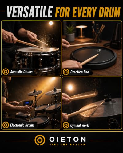 OIETON 5A drumsticks for beginner drummers