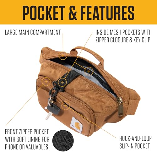 Carhartt waist pack main compartment view