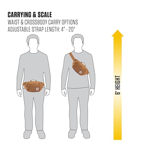 Carhartt Classic waist pack worn as crossbody