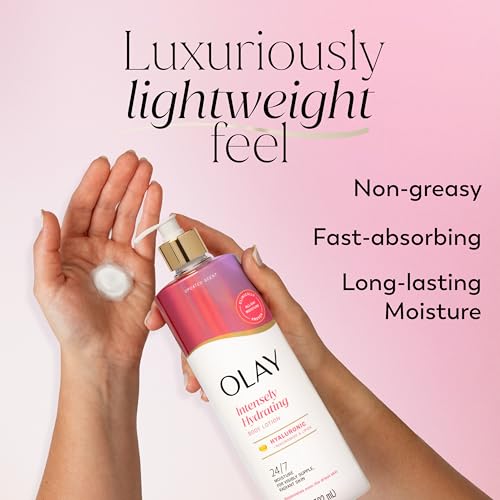Olay body lotion with hyaluronic acid ingredients label