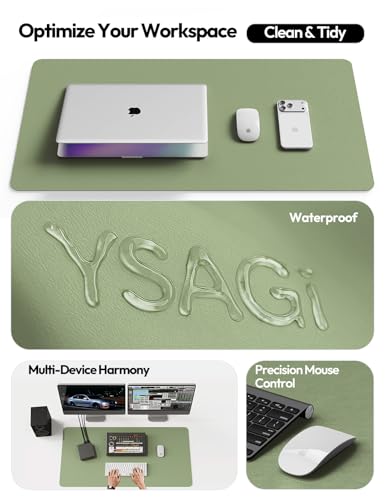 YSAGi desk mat showing scratch resistance
