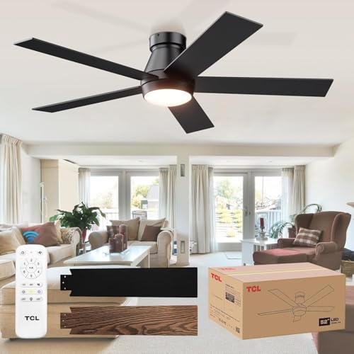 TCL ceiling fan with light turned on