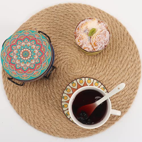 Heat resistant Puluole cork coaster with coffee mug