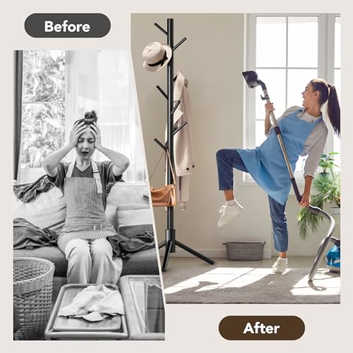 Easy screw-in assembly of the coat stand
