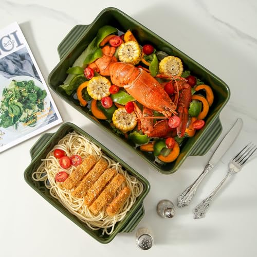Howise baking dish holding roasted vegetables