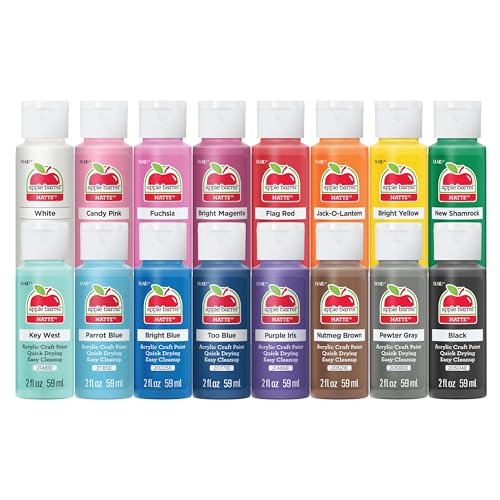 Apple Barrel Vibrant Spectrum 16 piece paint set