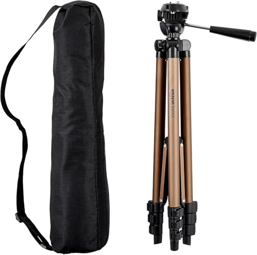Basics 50-inch champagne camera tripod