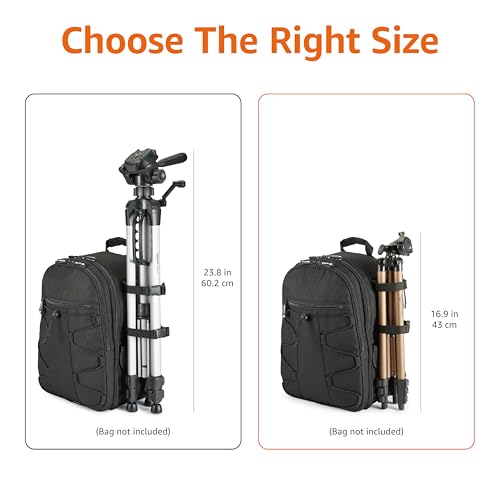 Side profile of 50-inch portable tripod